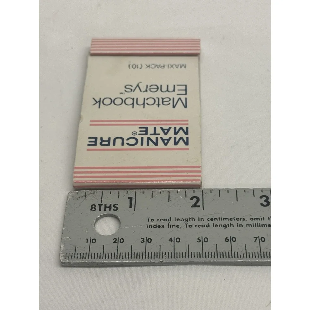 VTG Manicure Mate Purse Pack Matchbook size Manicure Nail File Emery Boards 1984